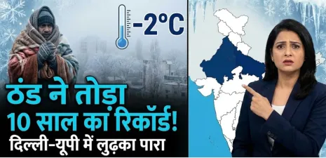ठंड ने तोड़ा 10 साल का रिकॉर्ड, दिल्ली-यूपी में लुढ़का पारा, जानिए अपने शहर का हाल | Cold Wave Update